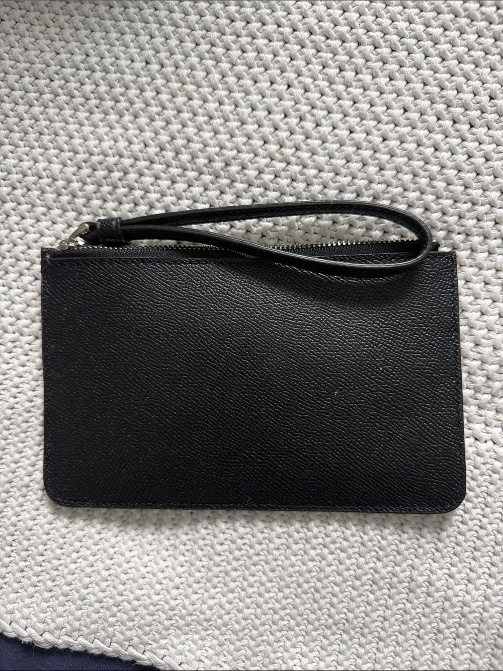 Coach Black Glitter Star Wristlet with Silver Logo - Picture 2 of 3